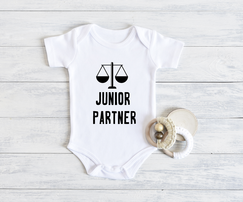 Junior Partner Onesie, Item 10002 Available as a Baby Bib!