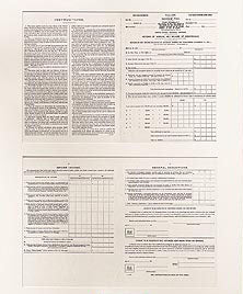 Historical Documents - First 1040 Tax Form- 1913 Item #1398U