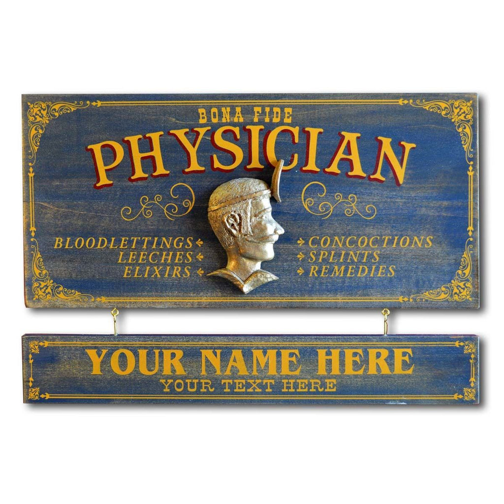 Physician Wooden Plank Sign - Item #H0042