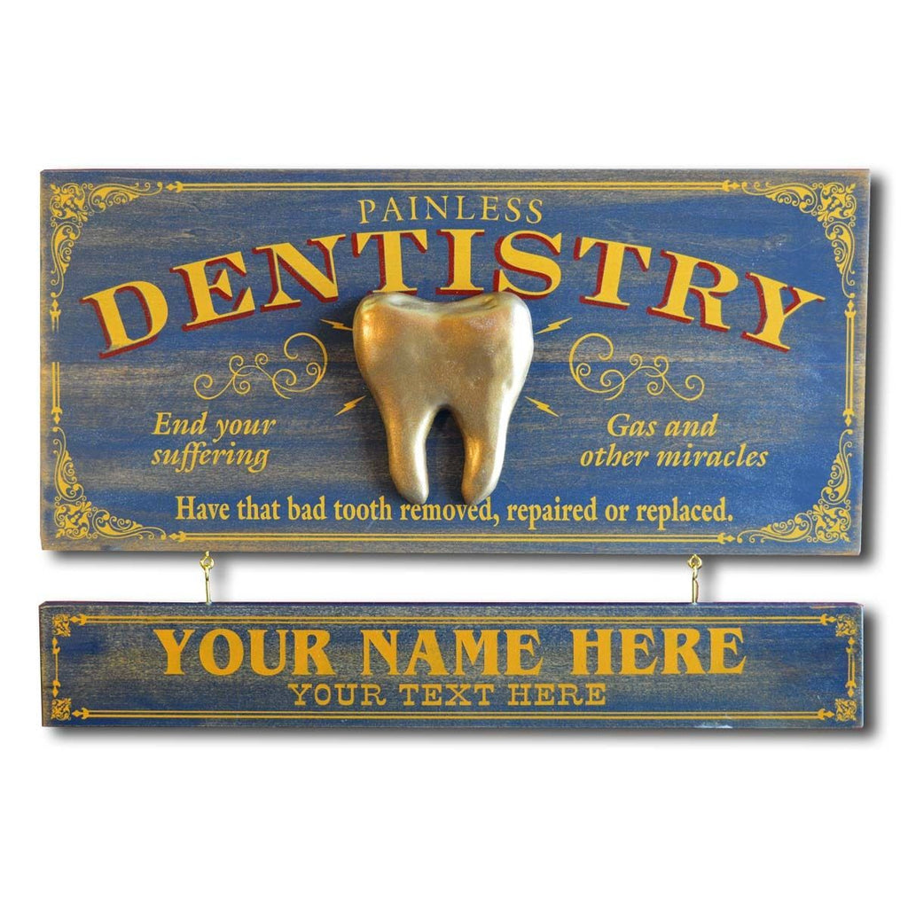 Dentistry Wooden Plank Sign - Item #H0044