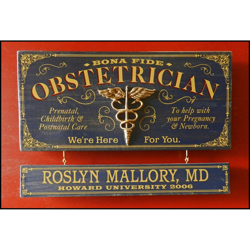Obstetrician Wooden Plank Sign - Item #H0058