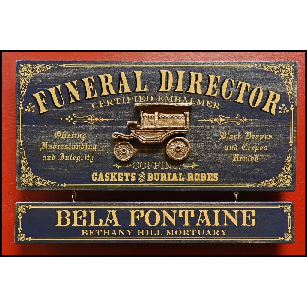Funeral Director Wooden Plank Sign - Item #H0059