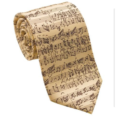 Musical Score Silk Tie - Item #H0002