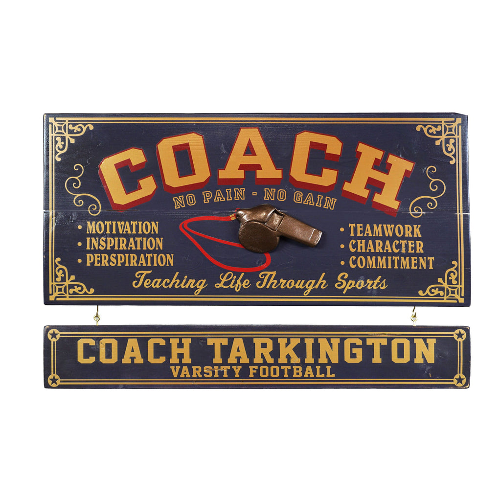 Coach Wooden Plank Sign - Item #H0061