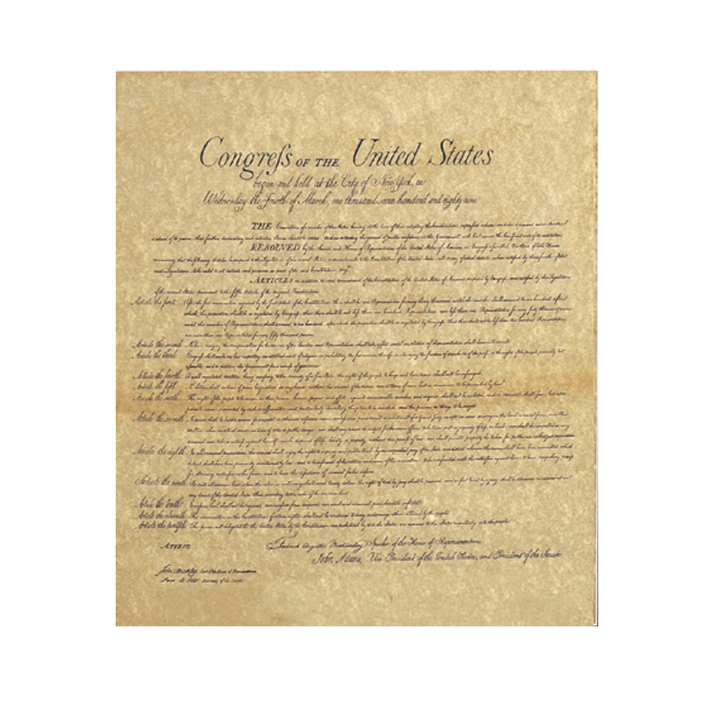 Historical Documents - Bill of Rights Item #1471U