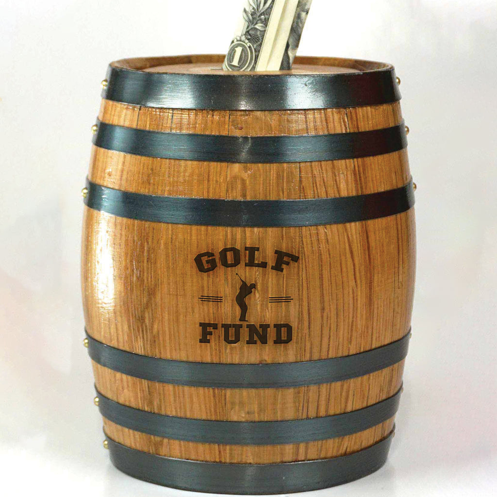 Barrel Piggy Banks - Golf Fund - Item #6707