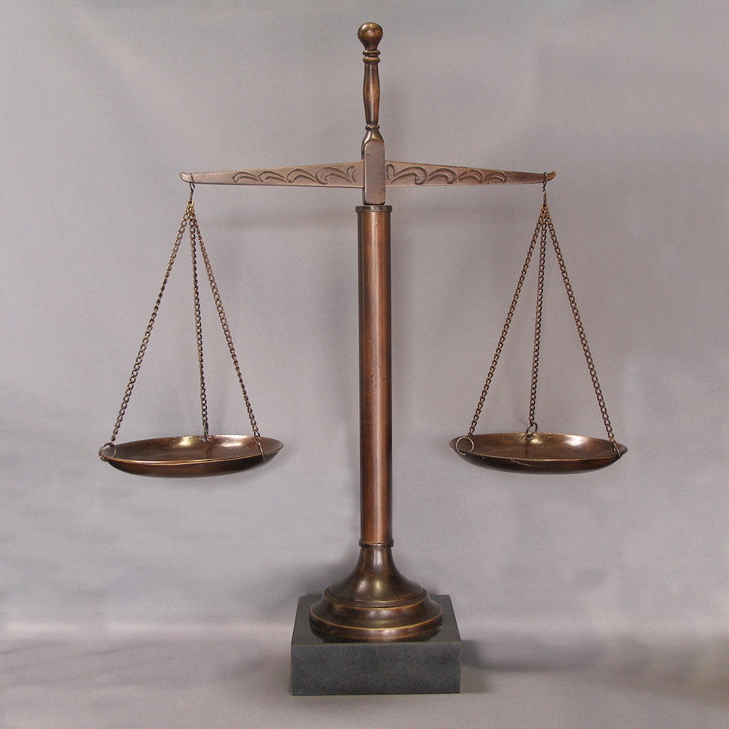 16" Scales of Justice with Marble Base - Item #1706