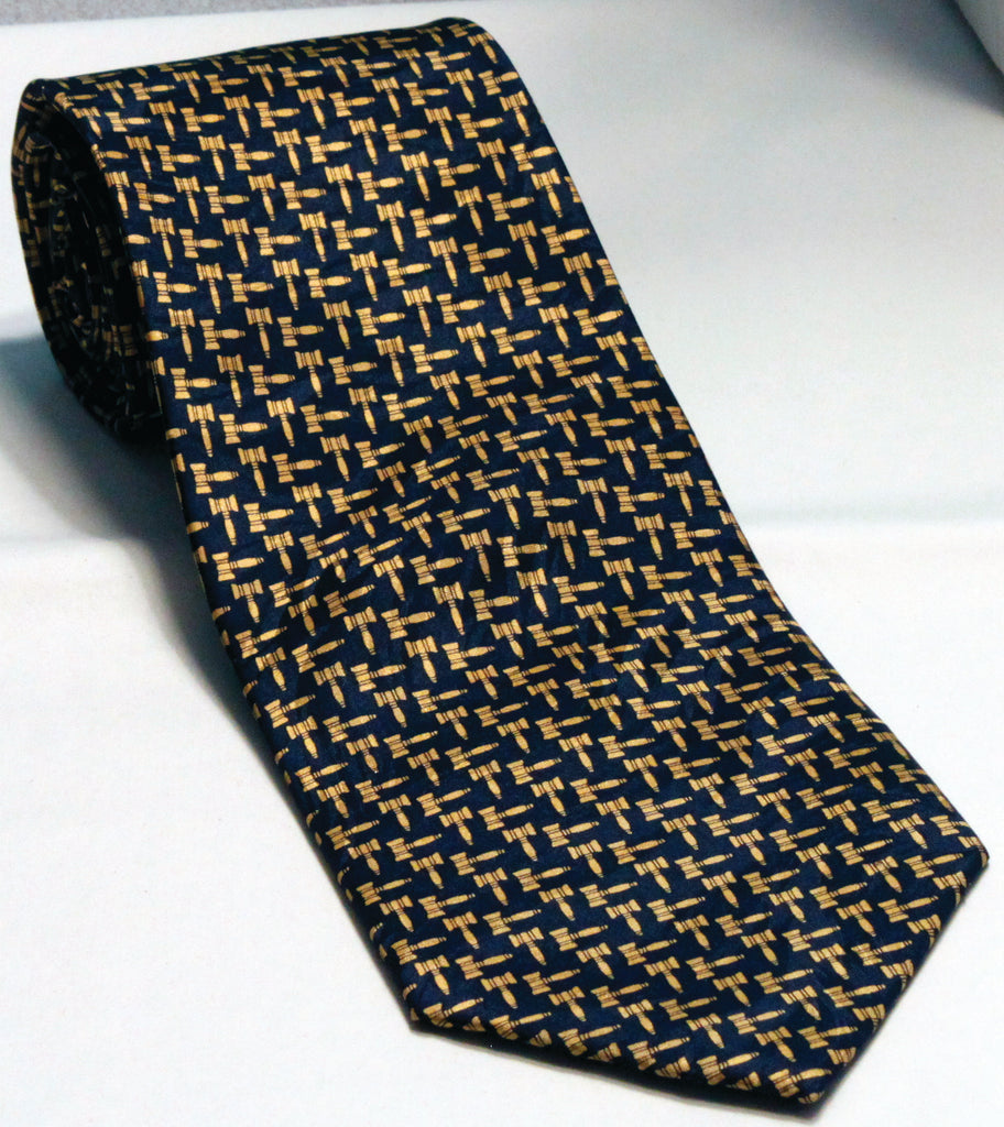 Silk Tie with Mini Gavels - Item #1542