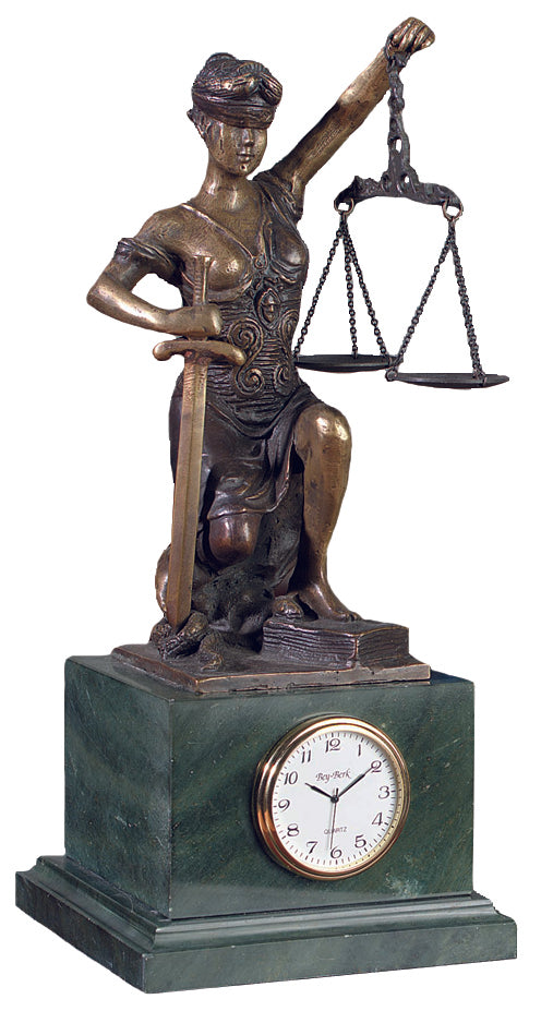 Kneeling  Lady of Justice  and Time- Item #2020