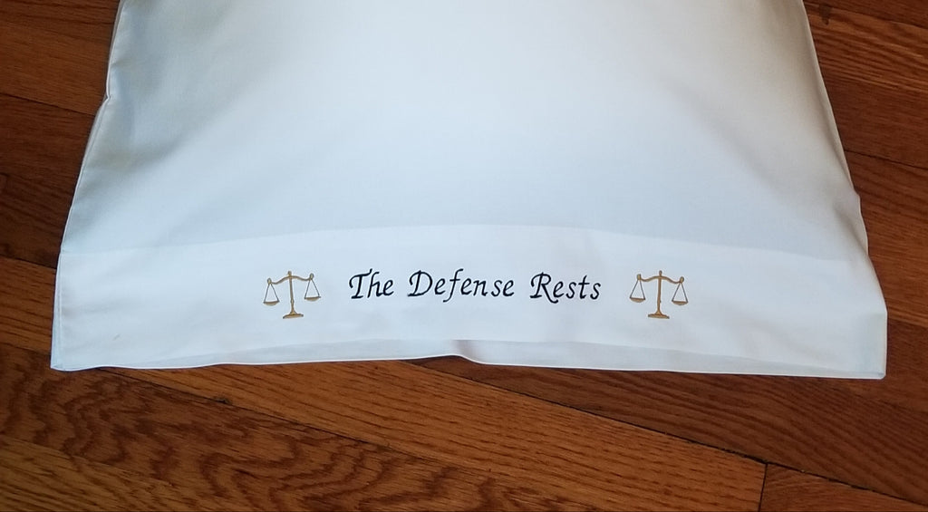 Pillowcase with Scales of Justice - Item #30007