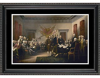 Historical Patriotic Art- The signing of the Declaration of Independence- Item #4150F