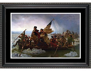 Historical Patriotic Art- Washington Crossing the Delaware- Item #4151F