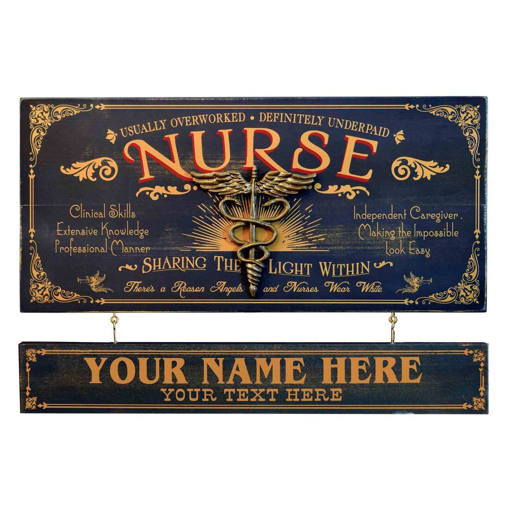 Nurse Wooden Plank Sign - Item #H0046
