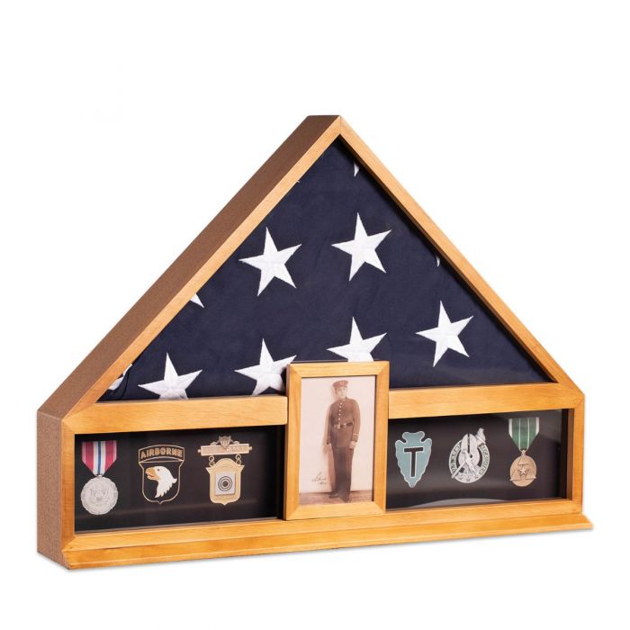 Military Flag and Medal Display Case Item #H0144