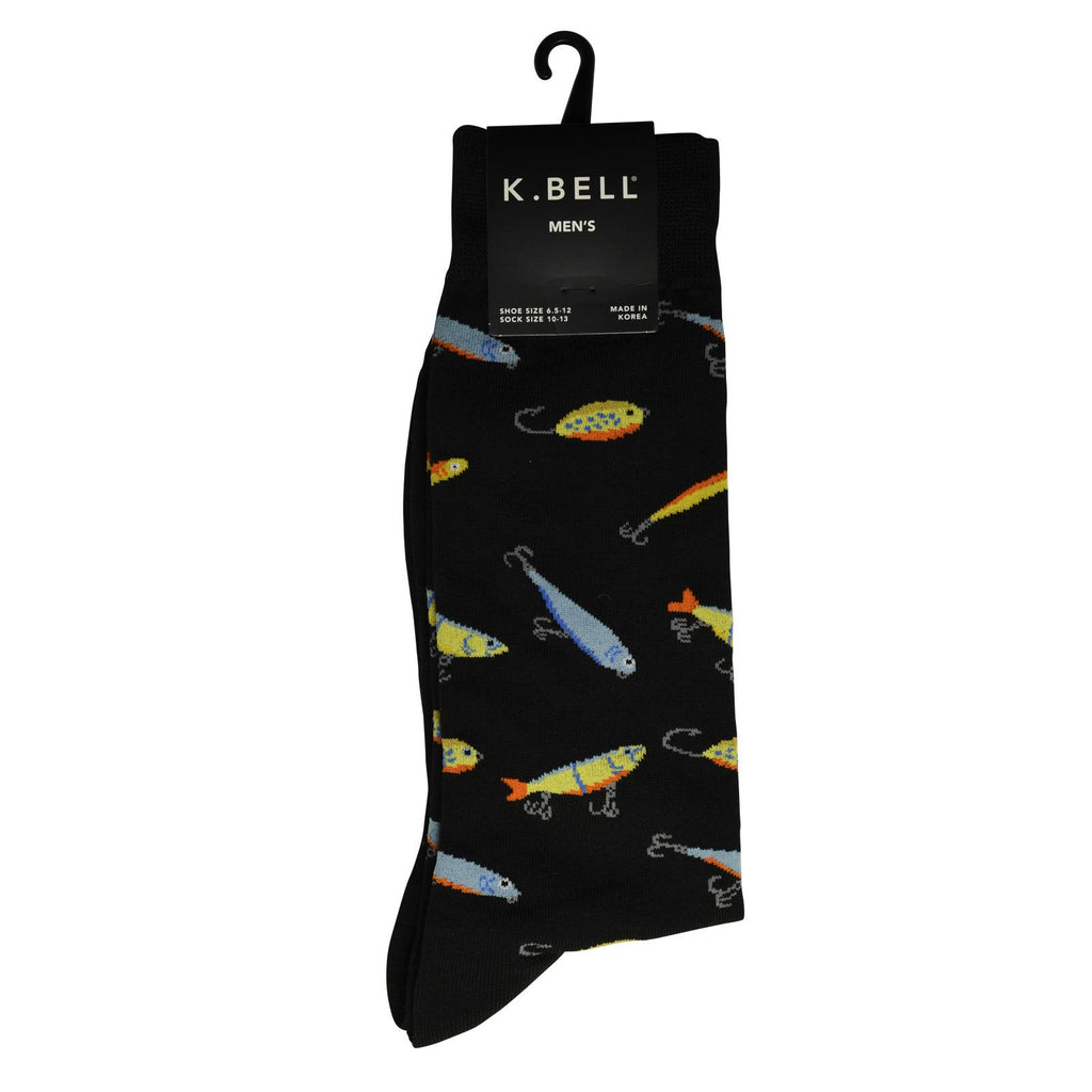 Men's Fishing Lures Crew Socks - Item #S1006