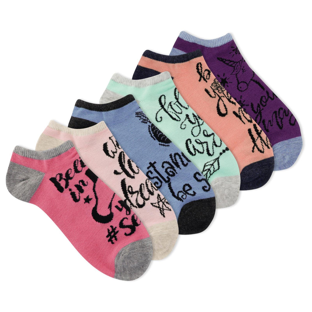 Women's Believe In Your Selfie Ankle Socks Six Pair Pack  Item #S1008