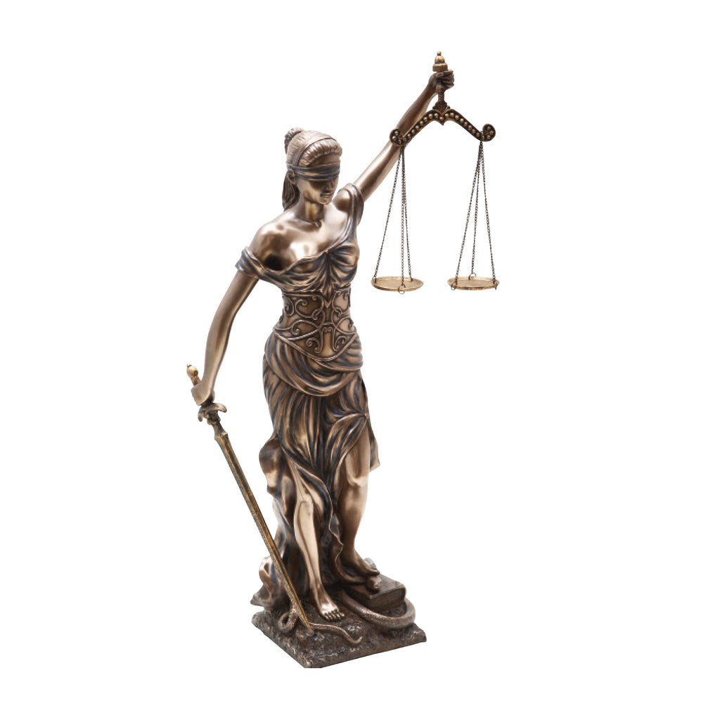 Lady of Justice 18"- Bronzed Resin Item #8955