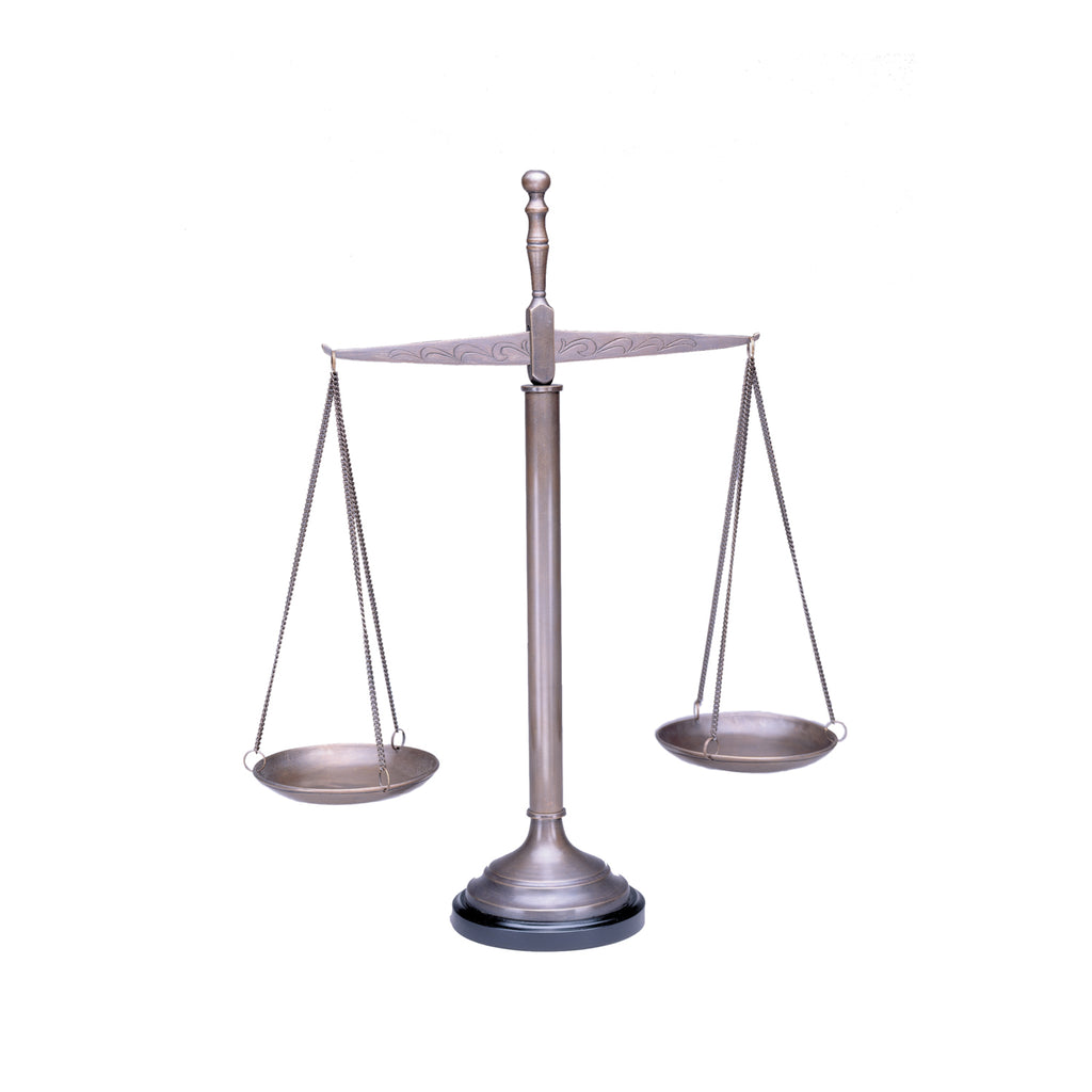 21" Brass Scales of Justice - Item #1704