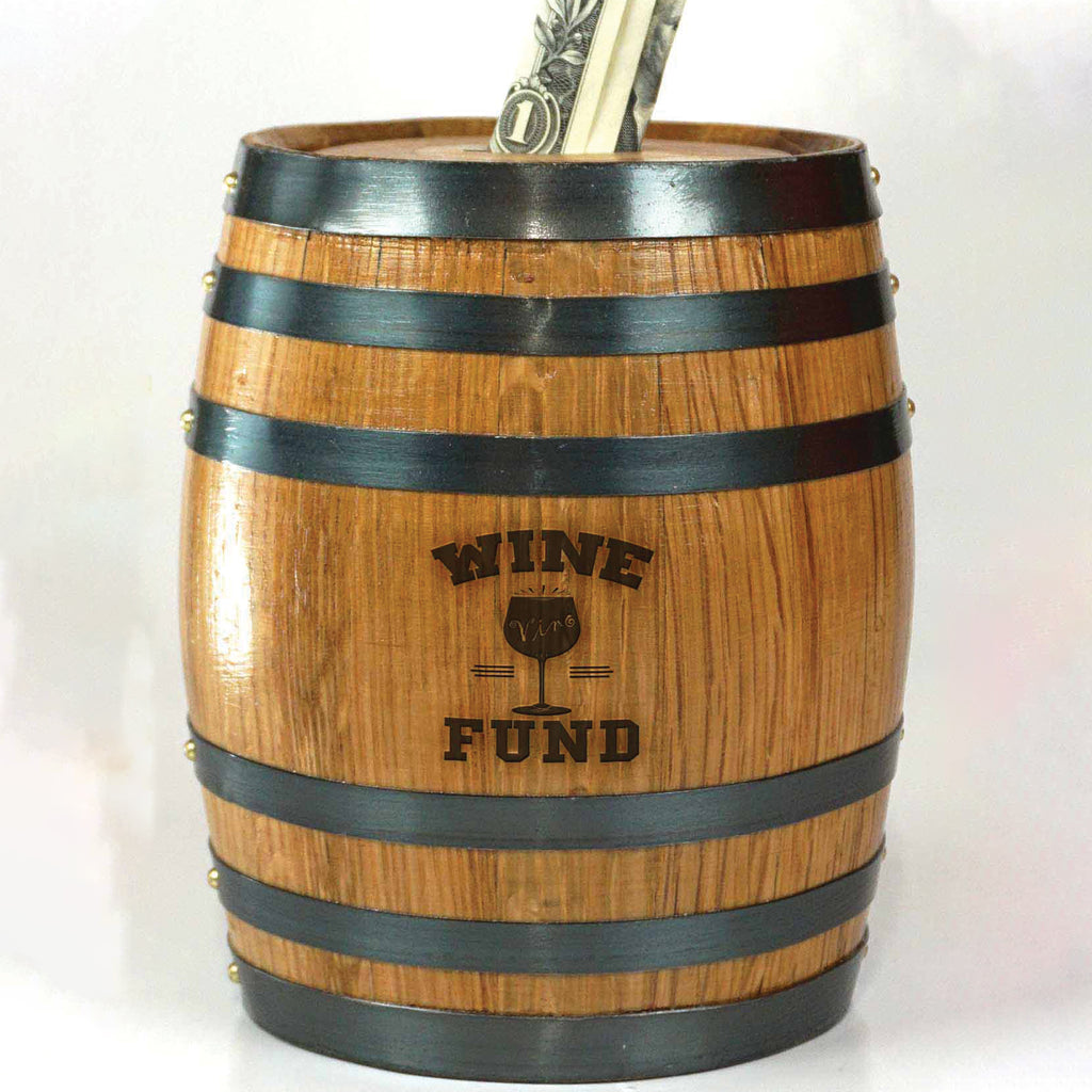 Barrel Piggy Banks - Wine Fund - Item #6706